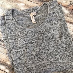 Gray Button Sweater
